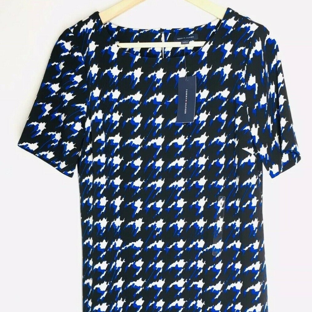 Tommy Hilfiger Patterned Shift Dress Sheath